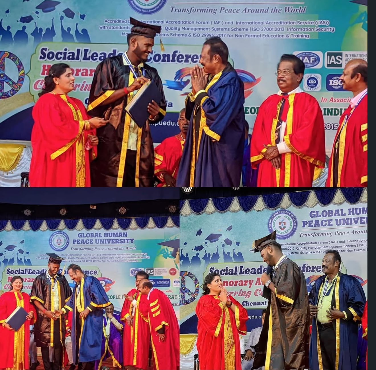 Honorary Doctorate Conferred Certificate
